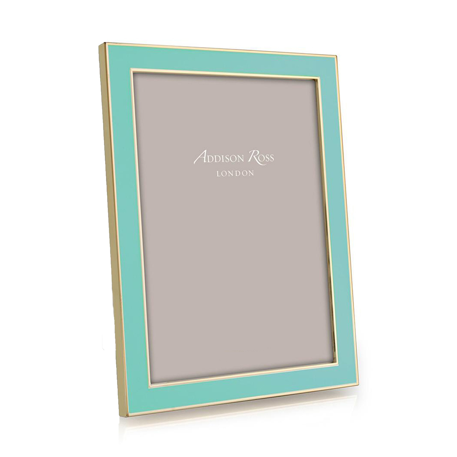 Pastel Blue Enamel & Gold Frame