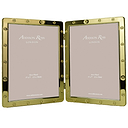 Gold Locket Frame Double