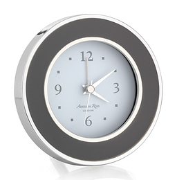 Taupe & Silver Alarm Clock