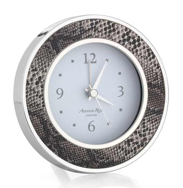 Natural Snake Silver & Alarm Clock