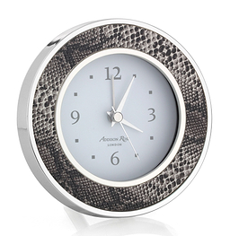 Natural Snake Silver & Alarm Clock