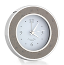 Shadow Ostrich Silver Alarm Clock