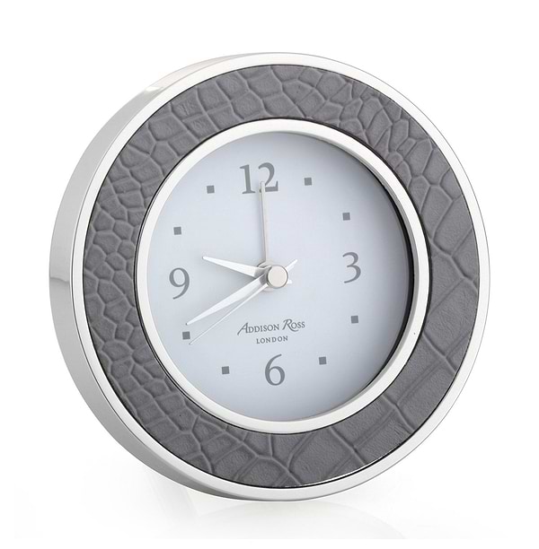 Dove Croc Silver Alarm Clock