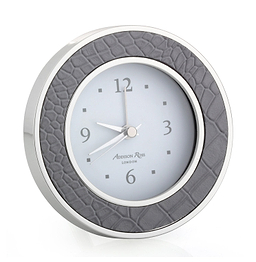 Dove Croc Silver Alarm Clock