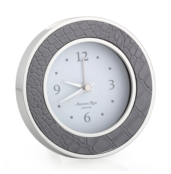 Dove Croc Silver Alarm Clock