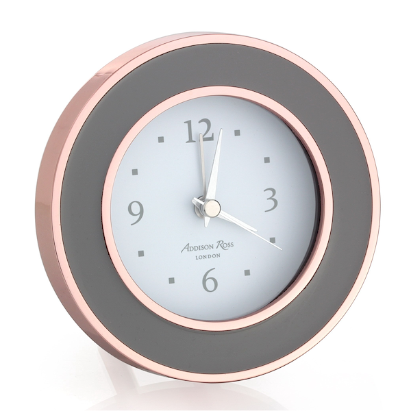 Rose Gold & Taupe Alarm Clock