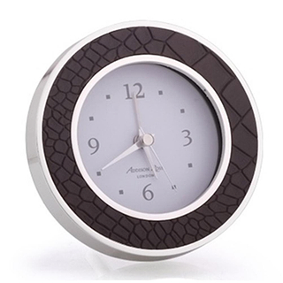 Choc Croc & Silver Alarm Clock