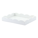 Small, White Scalloped Edge Tray