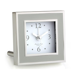 Chiffon & Silver Square Alarm Clock