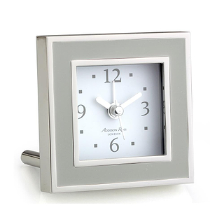 Chiffon & Silver Square Alarm Clock