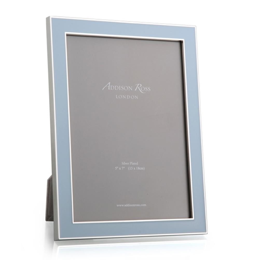 Bestseller - Silver Trim Powder Blue Enamel Photo Frame | Addison