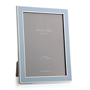 Powder Blue Enamel & Silver Frame