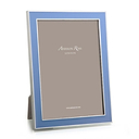 Periwinkle Blue Enamel & Silver Frame