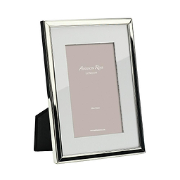 Silver Plated Photo Frame, White Mount