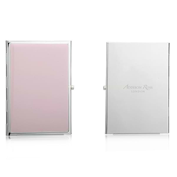Pink & Silver Plate Travel Frame