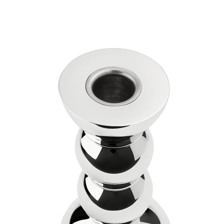 14cm Bobbin Candlestick Chrome - Addison Ross Ltd UK