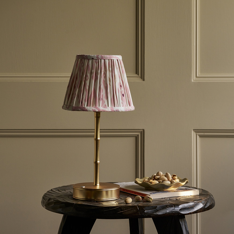 Ikat Empire Mauve & Cappuccino Lampshade - 16cm