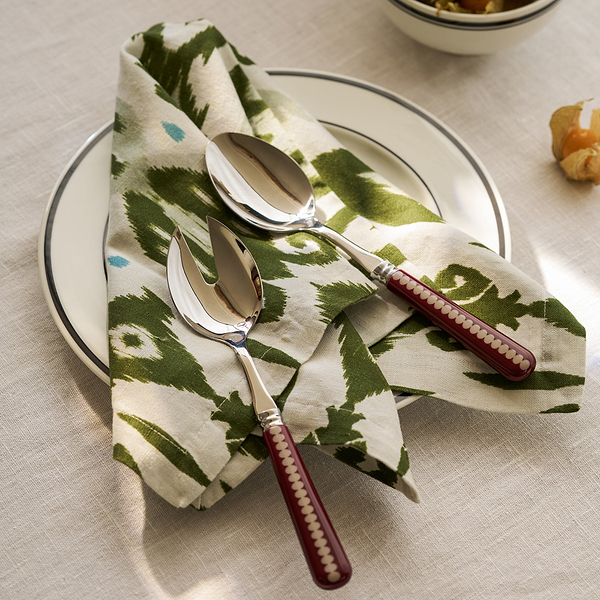 Cherry & Cappuccino Bobbin Salad Servers - 2-Piece Set