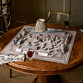 Ikat Mink Mahjong Mat