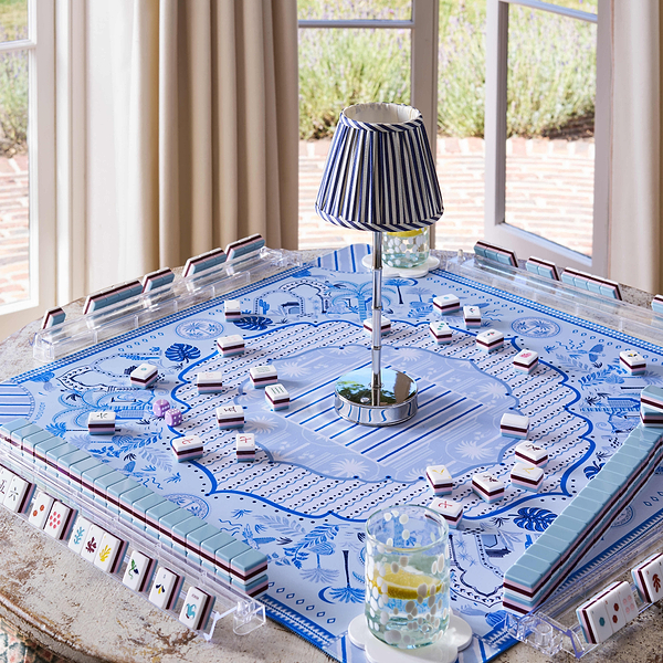 Palm Beach Blue Mahjong Mat