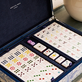 Palm Beach Blue Lacquered Mahjong Set