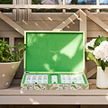 Palm Beach Green Lacquered Mahjong Set