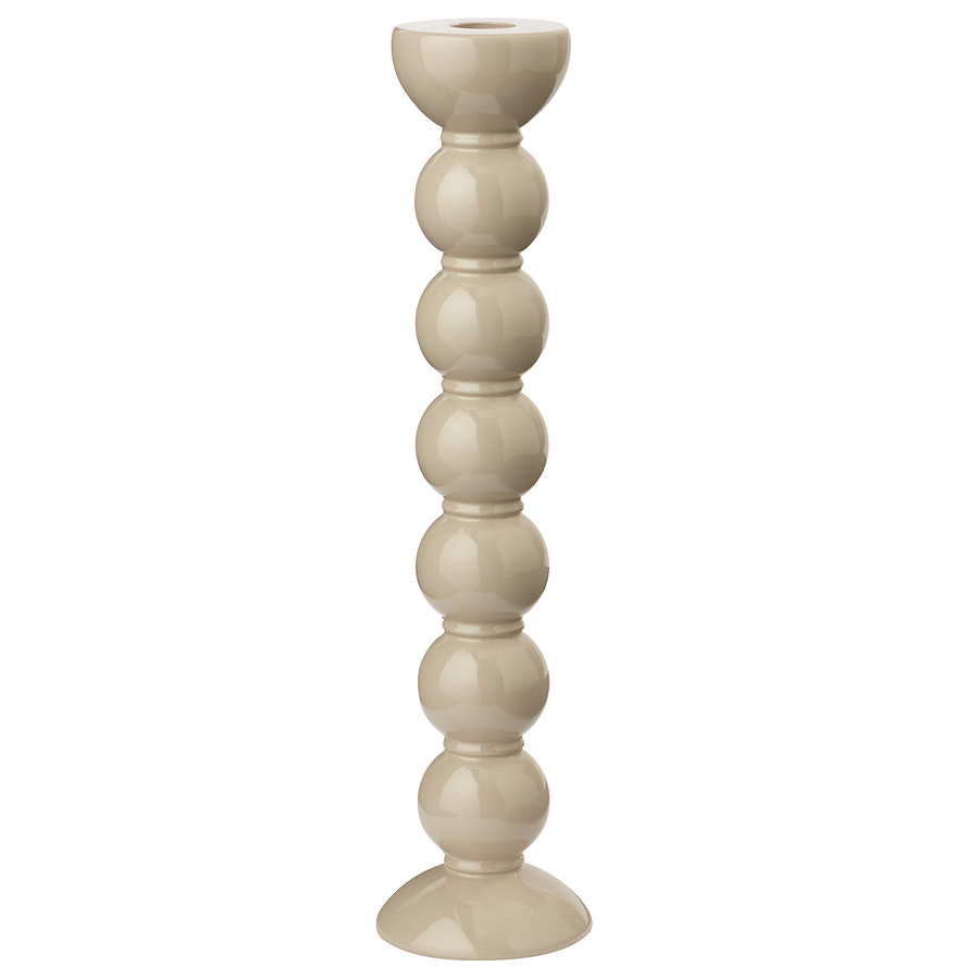 Extra Tall Cappuccino Bobbin Candlestick - 33cm - Addison Ross Ltd UK