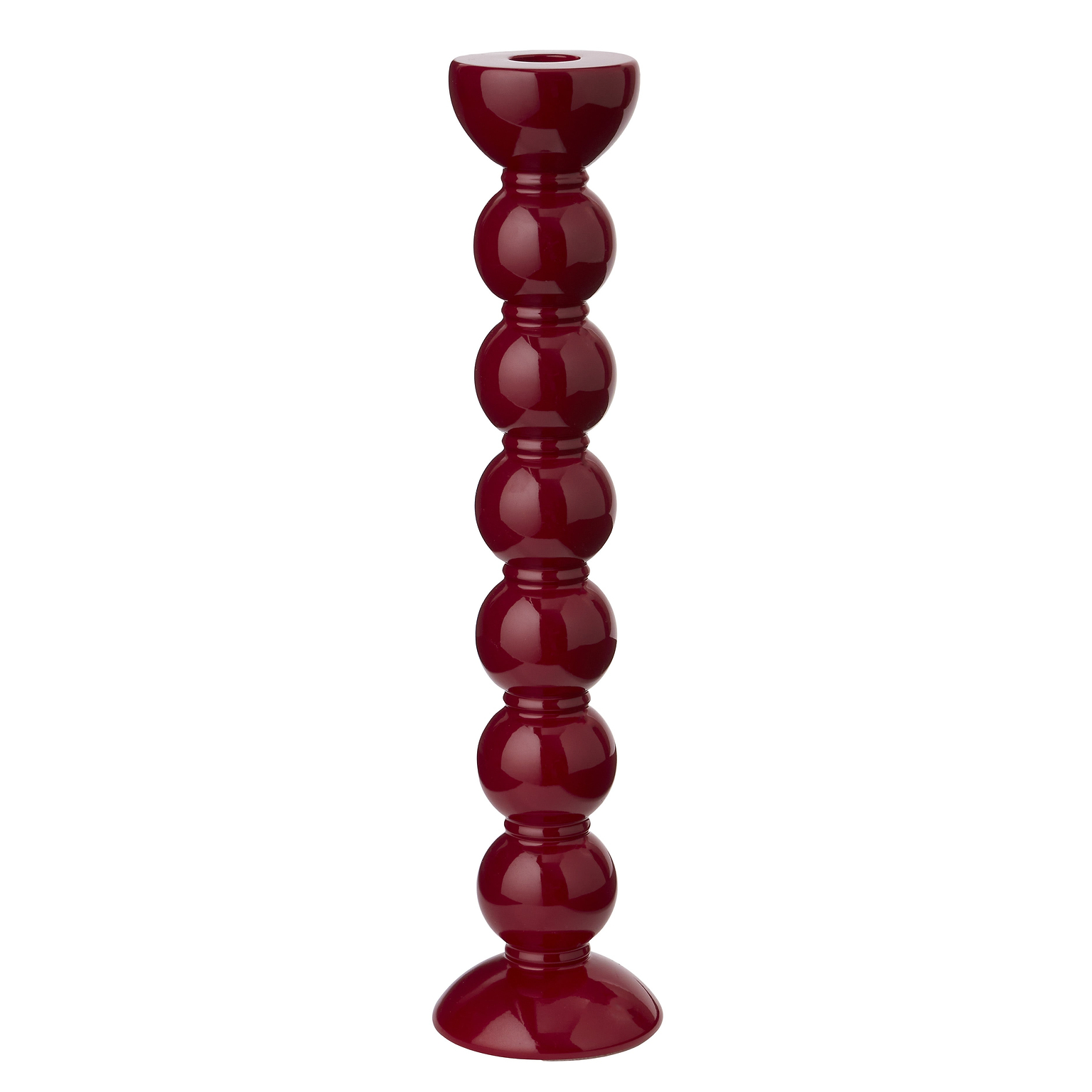 Addison Ross: Extra Tall Cherry Bobbin Candlestick - 33cm