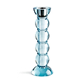 Icy Bobbin Candlestick Blue 23cm