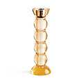 Icy Bobbin Candlestick Orange 23cm