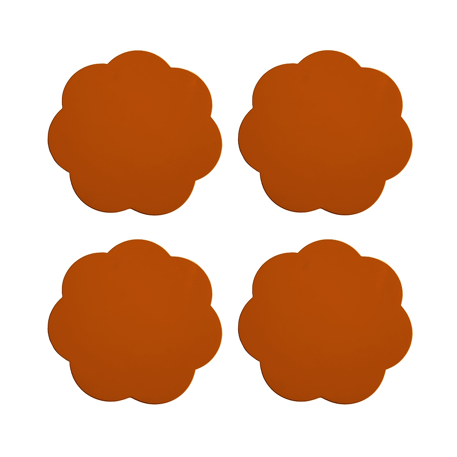 Orange  Coasters – Set of 4