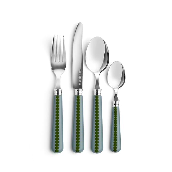 Chambray & Khaki Bobbin Cutlery - 16-Piece Set