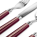 Cherry & Cappuccino Bobbin Cutlery - 16-Piece Set