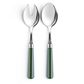 Chambray & Khaki Bobbin Salad Servers - 2-Piece Set