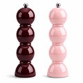 Cherry and Pink Bobbin Salt & Pepper Mills