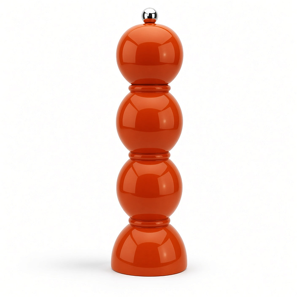 Orange Bobbin Salt or Pepper Mill
