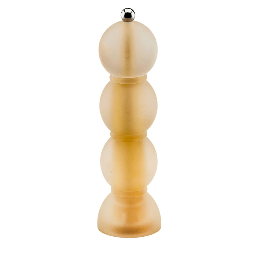 Amber Frosty Bobbin Salt or Pepper Mill