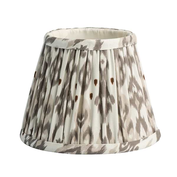 Ikat Empire Mink & Cappuccino Lampshade - 16cm