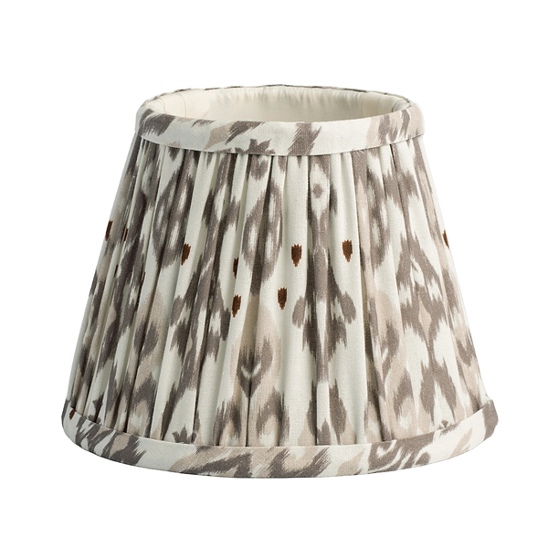 Ikat Empire Mink & Cappuccino Lampshade - 16cm