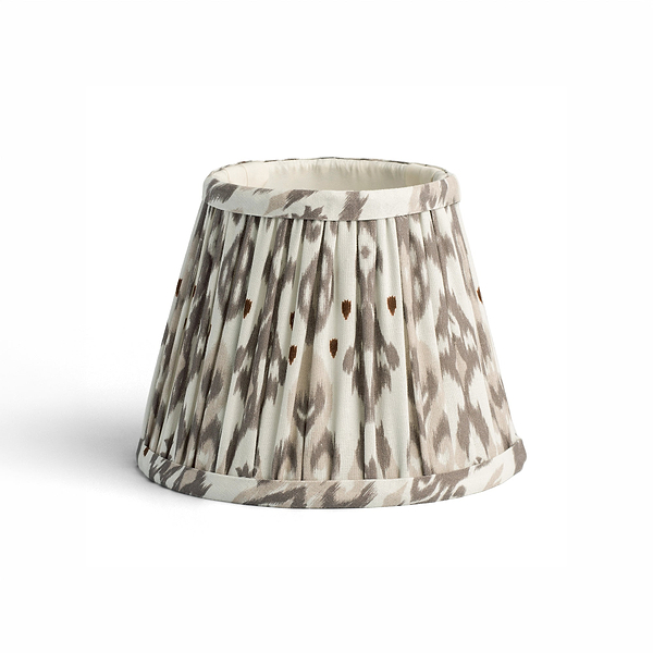 Ikat Empire Mink & Cappuccino Lampshade - 16cm