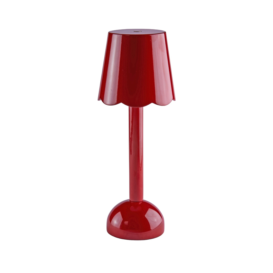 Burgundy Scallop Rechargeable LED Lamp