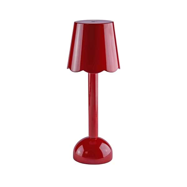 Burgundy Scallop Rechargeable LED Lamp