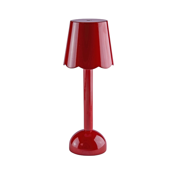 Burgundy Scallop Rechargeable LED Lamp