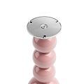 Small Mauve Bobbin Lamp Base & Rechargeable Bulb