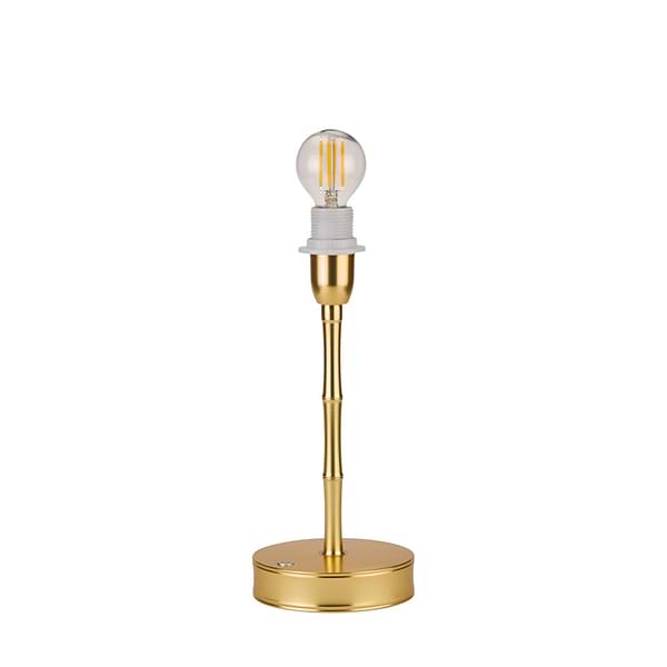 Bamboo Lamp Base Gold 25cm