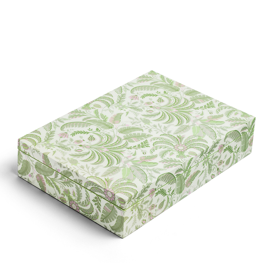 Palm Beach Green Lacquered Mahjong Set