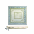Ikat Green Mahjong Mat