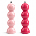 Pink and Watermelon Bobbin Salt & Pepper Mills