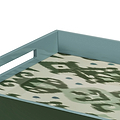 Ikat Medium Khaki & Chambray Two-Tone Tray