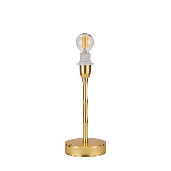 Bamboo Lamp Base Gold 25cm